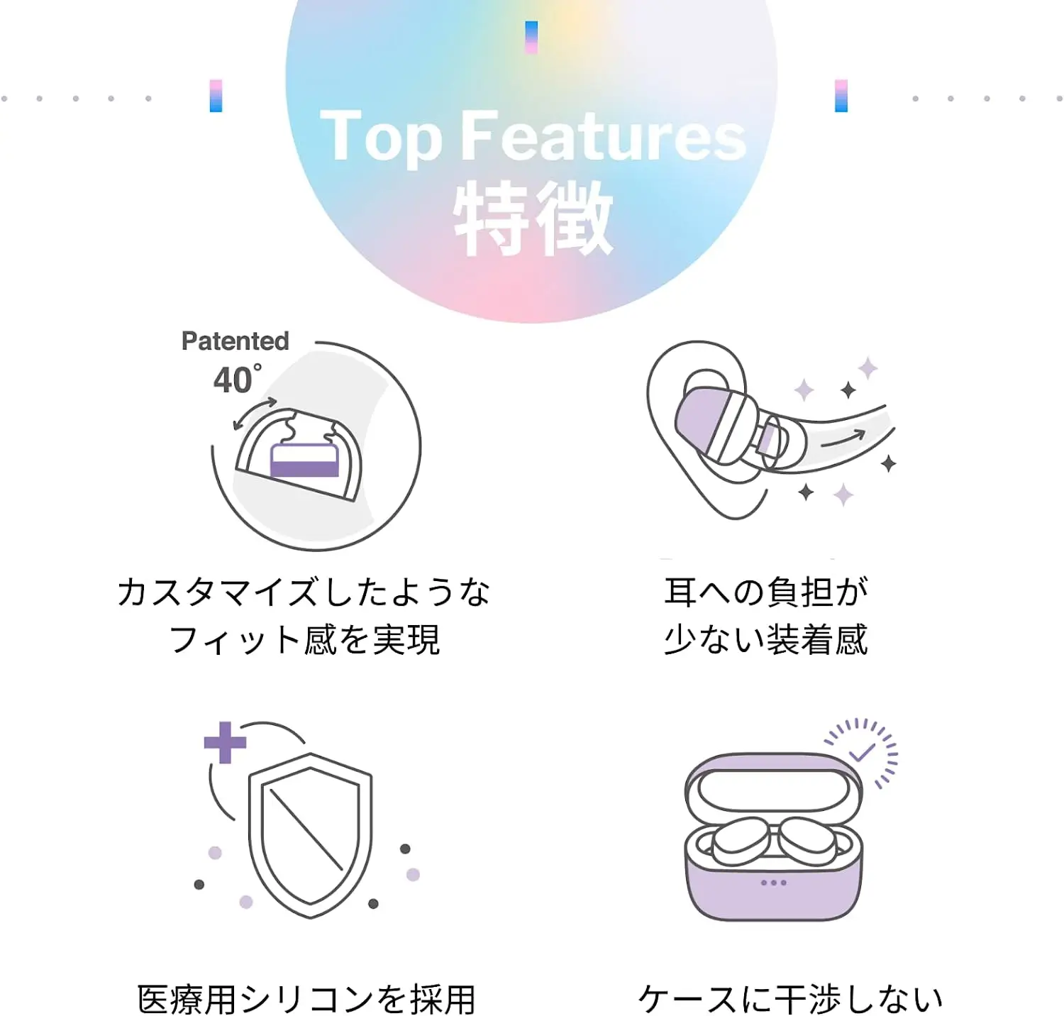 SpinFit CP1025 TWS Silicone Patented Ear Tips Designed for Ture Wireless Earbuds Fits Earphone MTW3 Jabra Elite 7 Galaxy Buds 2