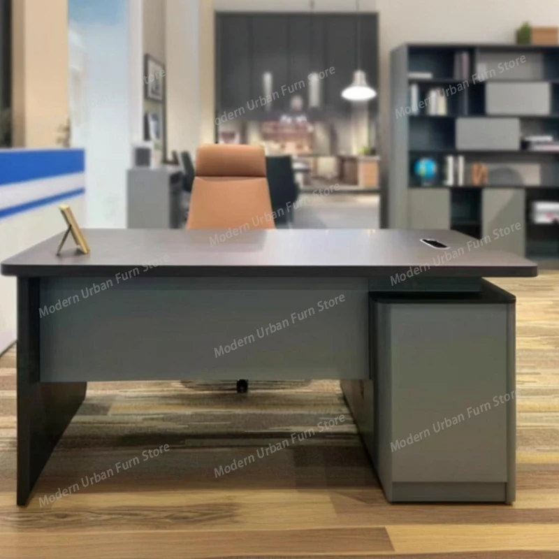 

Современные офисные столы для руководителей с выдвижными ящиками и органайзерами, угловые рабочие столы, мебель для офиса и кабинета
