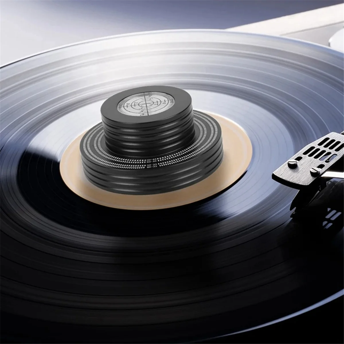 Peso record LP Vinile Morsetto per dischi Livello Giradischi Stabilizzatore Vibrazione Accessori per giocatori Argento