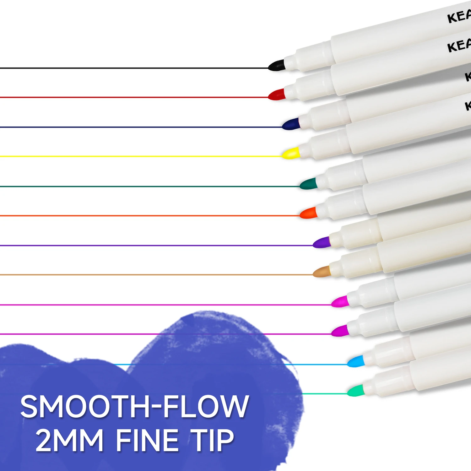 Kearing Iron On Heat Transfer Markers 12 Colors Permanent 2mm 1mm Tip Sublimation Ink Markers For Mugs T Shirts Diy Drawing
