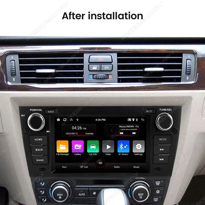 MEKEDE Android 15 HD Screen For BMW 3-Series E90 E91 E92 E93 Car Stereo Multimedia System GPS WIFI Carplay 2 Din Auto Radio