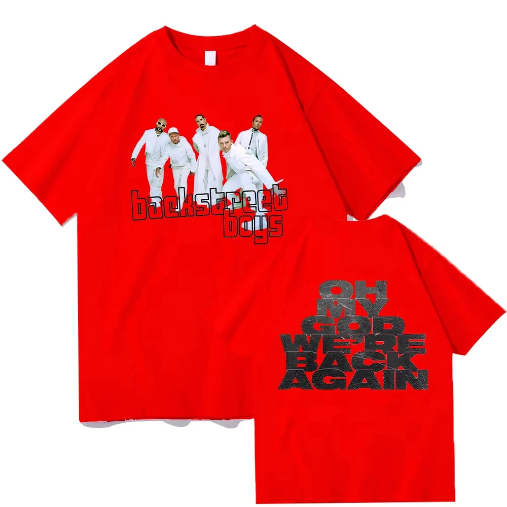 Backstreet Boys Millennium Tour Muziek Vintage T-shirt Mannen Vrouwen Hipster Populaire Tops Zomermode Streetwear Unisex Tees Gift