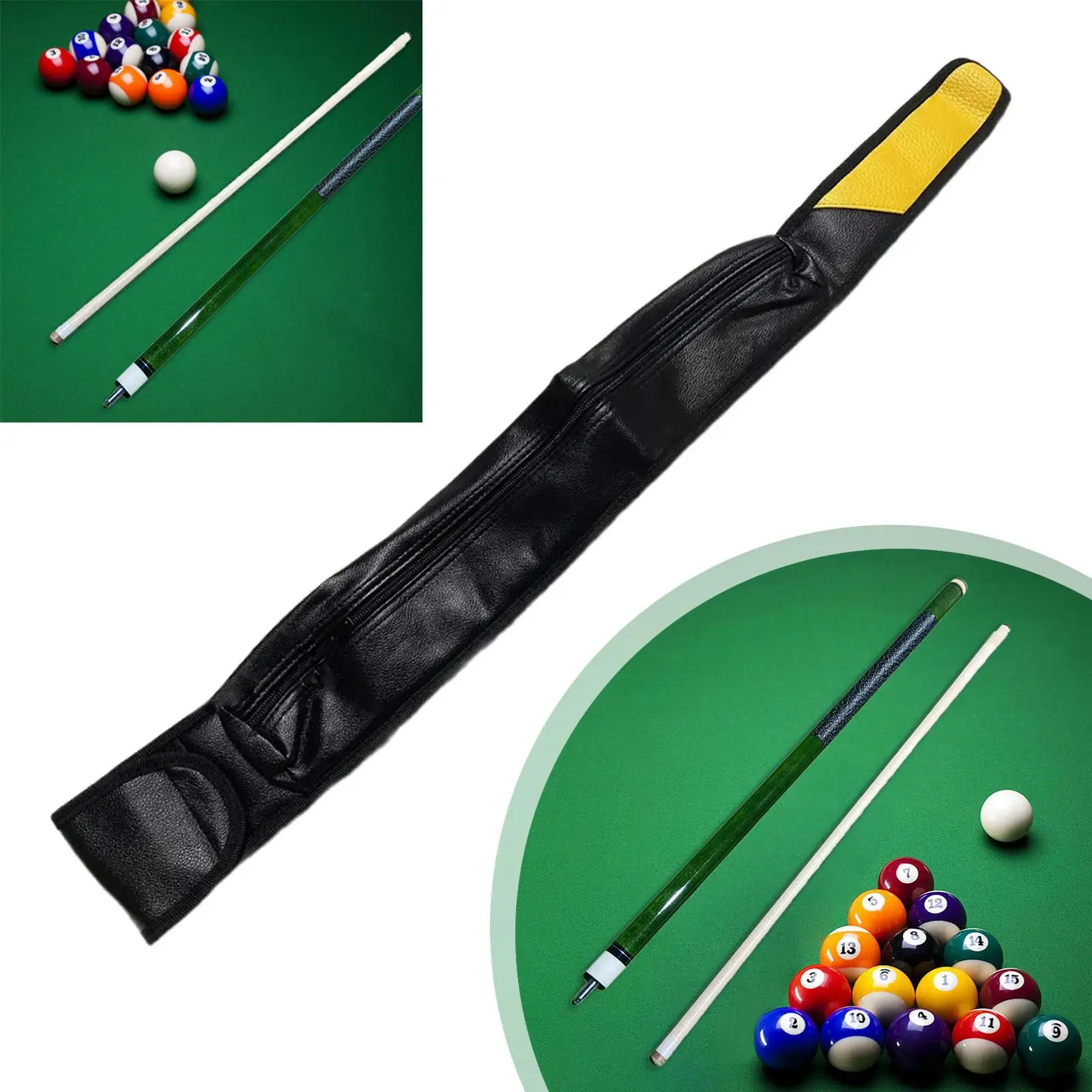 

Сумка для бильярдного кия 1/2, сумка для кия, аксессуары для бильярда, портативный, компактный, износостойкий, защитный чехол для переноски палки