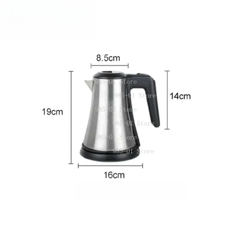 0.8L Stainless Steel Portable Electric Kettle Tray Set - Hotel Kitchen Appliance for Tea Coffee Water Brewing