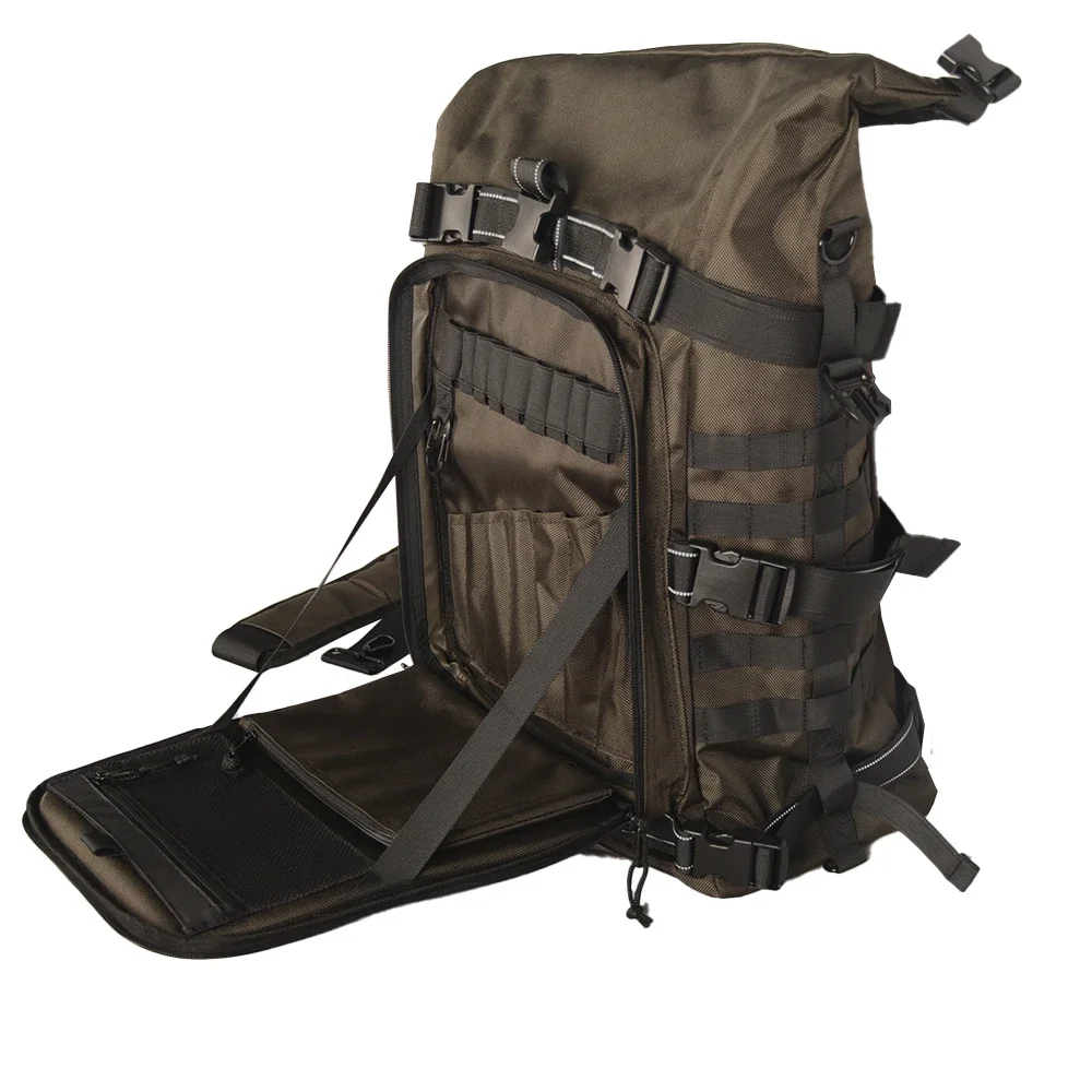 

Expandable Motorcycle Tail Bag Travel Luggage Sissy Bar Bag Motorcycle Gear Backpack with Sissy Bar Straps