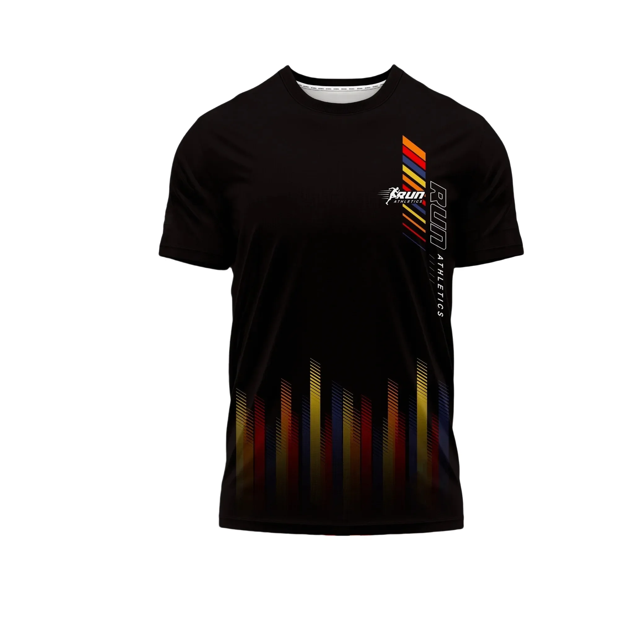 2026 Herren T-Shirt Gym-Oberteil Einfache Mode Laufbuchstaben Modetrend Outdoor-Lauf 3D-Druck T-Shirt Atmungsaktiv Schnelltrocknend Tees