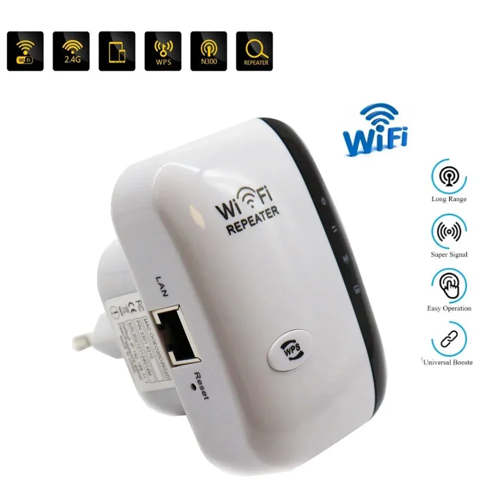 WiFi Extender Amplifier WiFi Repeater WiFi Booster Wi Fi Signal 802.11N Long Range Wireless 300Mbps Wi-Fi Repeater Access Point