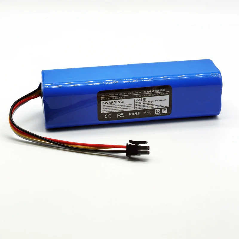 New 6800mAh 14.4V Li-ion Battery Suitable for Midea Sweeper M7. M71. M7Pro. Vacuum Cleaner. I10.