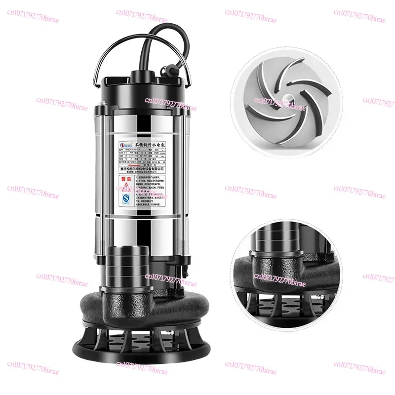 

Stainless Steel Submersible Agricultural Sewage Drainage Irrigation Underwater Sewage Self-priming Pump