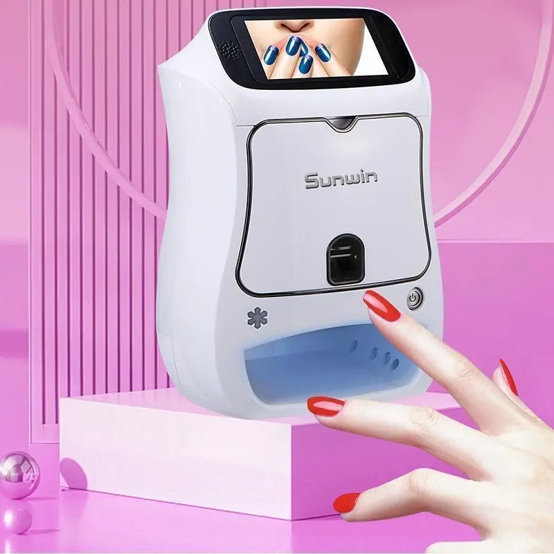 Intelligent Nail Art Painting Machine That Connects To The Mobile Network Via Nail Printing DIY Dries With Ultraviolet Light