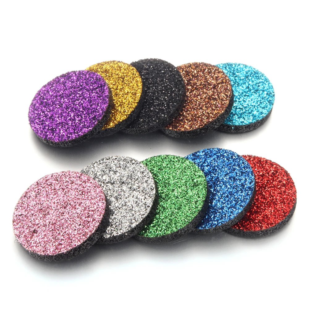 Suitable for 30mm Perfume Locket Jewelry Findings Accessories Round Shiny 22mm Polyester Felt Pad Spacers