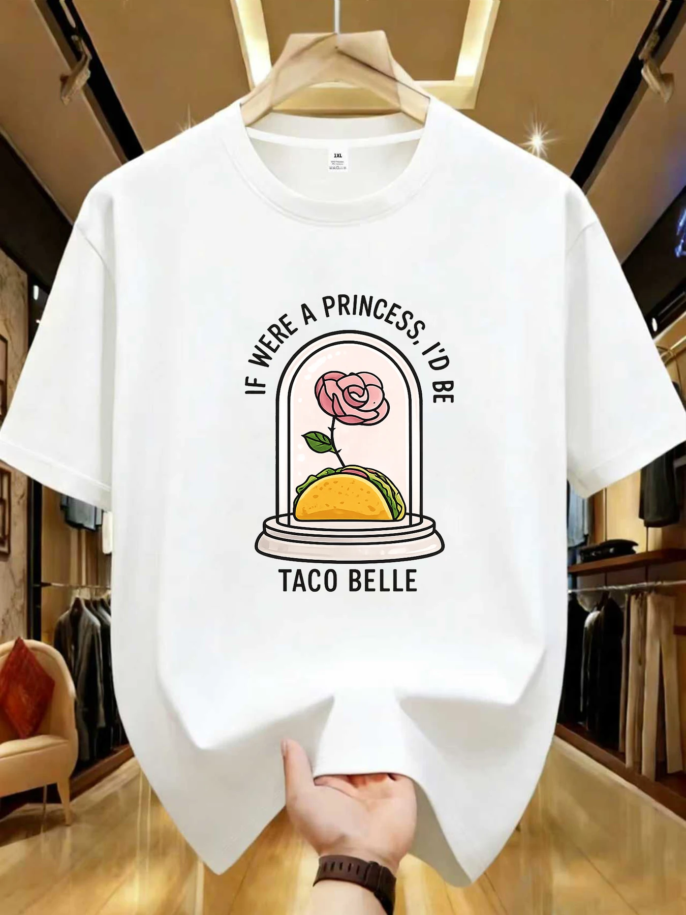 

【WDS0168】letter and pattern printing plus size women's round neck Tee summer casual short sleeved street fashion versatile