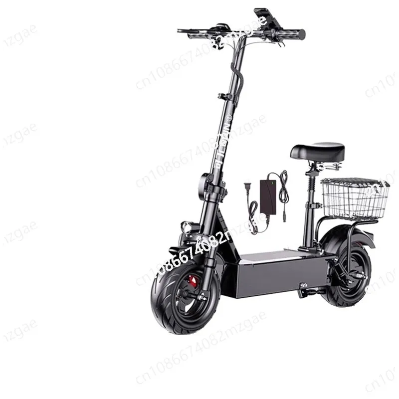 

2025 Folding Electric Vehicle Transportation Electric Vehicle Small Mini Driving Portable Two-wheeled Battery Car Adult