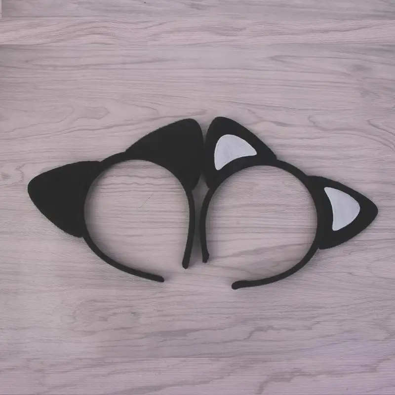 Leopard for Cat Ear Hair Wear Girls Anime Cosplay Costume Plush Hairband Night Party Club Bar Decorate Headb