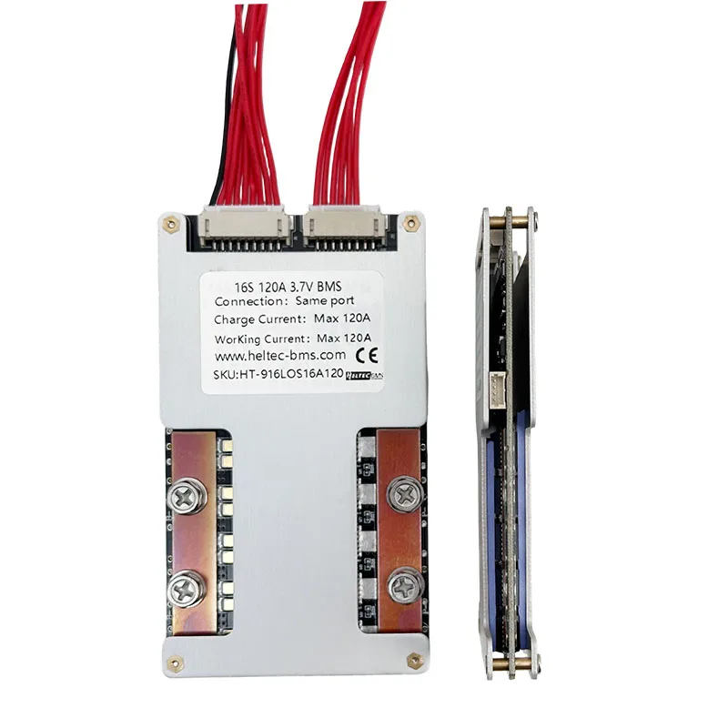 Heltecbms BMS 16S 48V LiFePO4/LiPo BMS 16S 60V 30A 50A 80A 120A 160A 200A 250A 300A 350A BMS System Balance for Inverter BMS