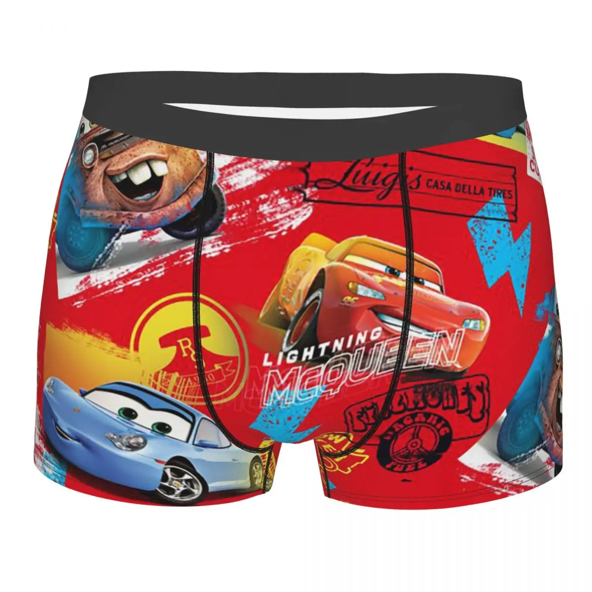 

Cartoon Cars Lightning Mcqueen Boxer Shorts Men 3D Printed Male Stretch Underwear Panties Briefs