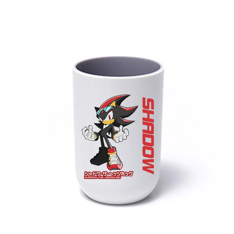 Soniced tandenborstelbeker Paar thuis Grote capaciteit Badkamer Mondwaterbeker Leuke cartoon Anime Patroon Plastic beker Verjaardagscadeau