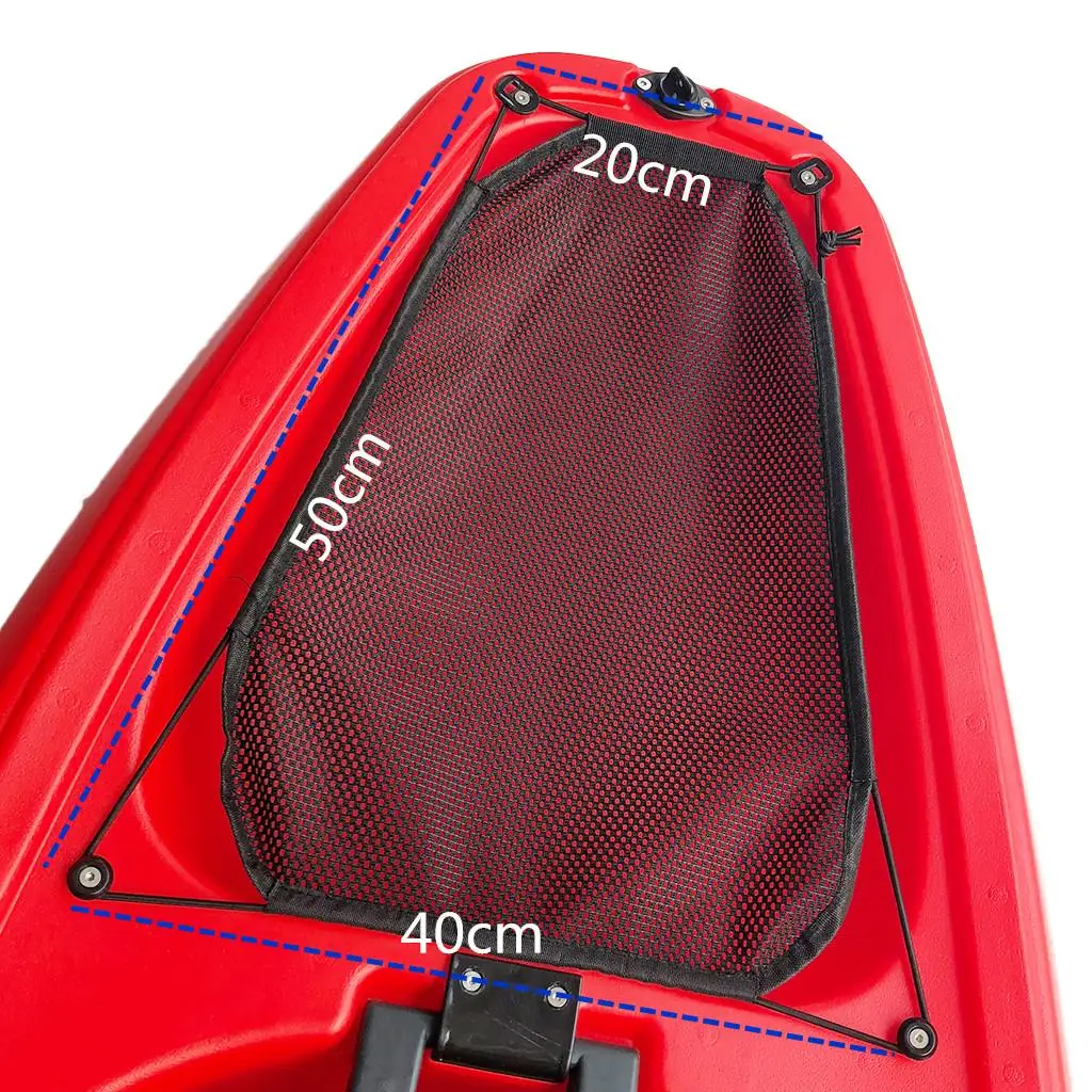 طقم سطح تخزين موسع، 90 × 28 سم، شبكة أمتعة قارب كاياك قابلة للنفخ باللون الأسود