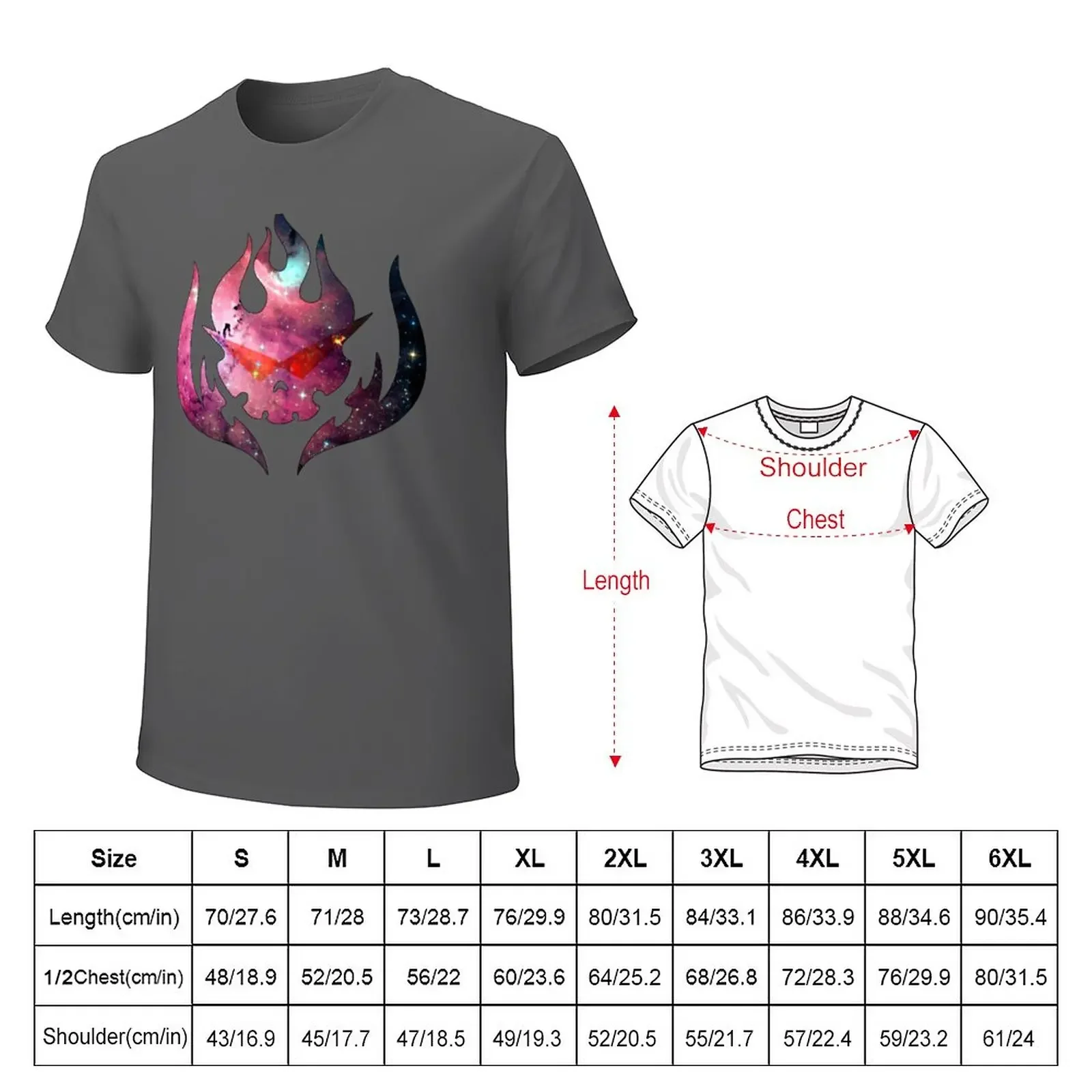 Gurren Lagann Galaxy Logo T-Shirt plus sizes blanks mens white t shirts