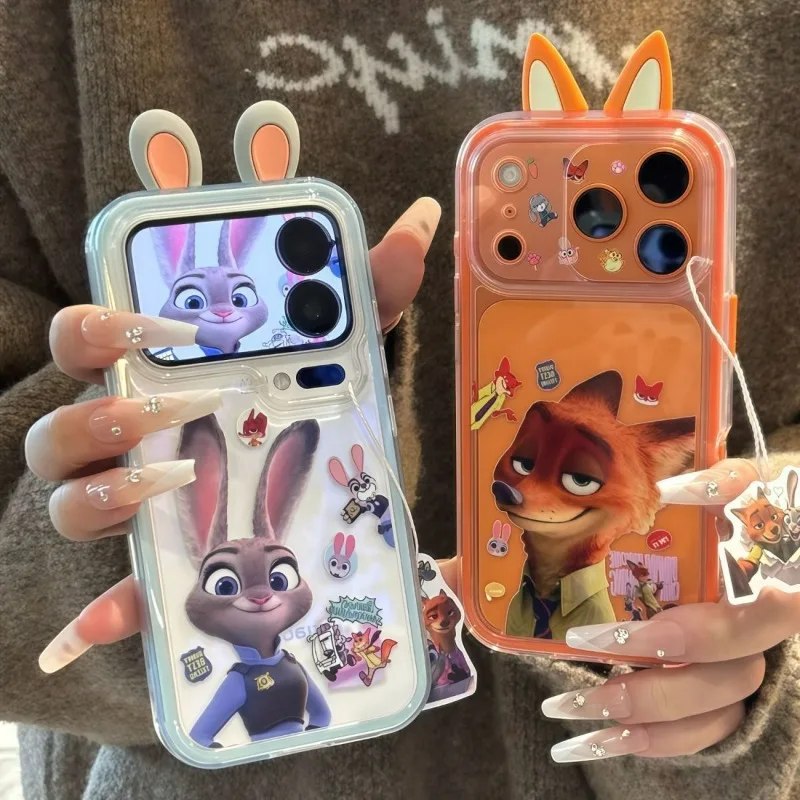 

Чехол для мобильного телефона Disney Zootopia Judy Nick, милый, хороший вигляд, новый стиль, нишевый подарок Kawaii, доступный для iPhone, подарок для пары с героями мультфильмов