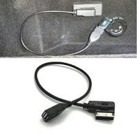 Car USB AUX Cable MDI MMI AMI USB Female Interface Audio AUX Adapter Data Wire for AUDI A3 A4 A4L A5 A6 A8 Q5