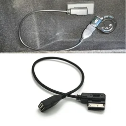 Car USB AUX Cable MDI MMI AMI USB Female Interface Audio AUX Adapter Data Wire for AUDI A3 A4 A4L A5 A6 A8 Q5