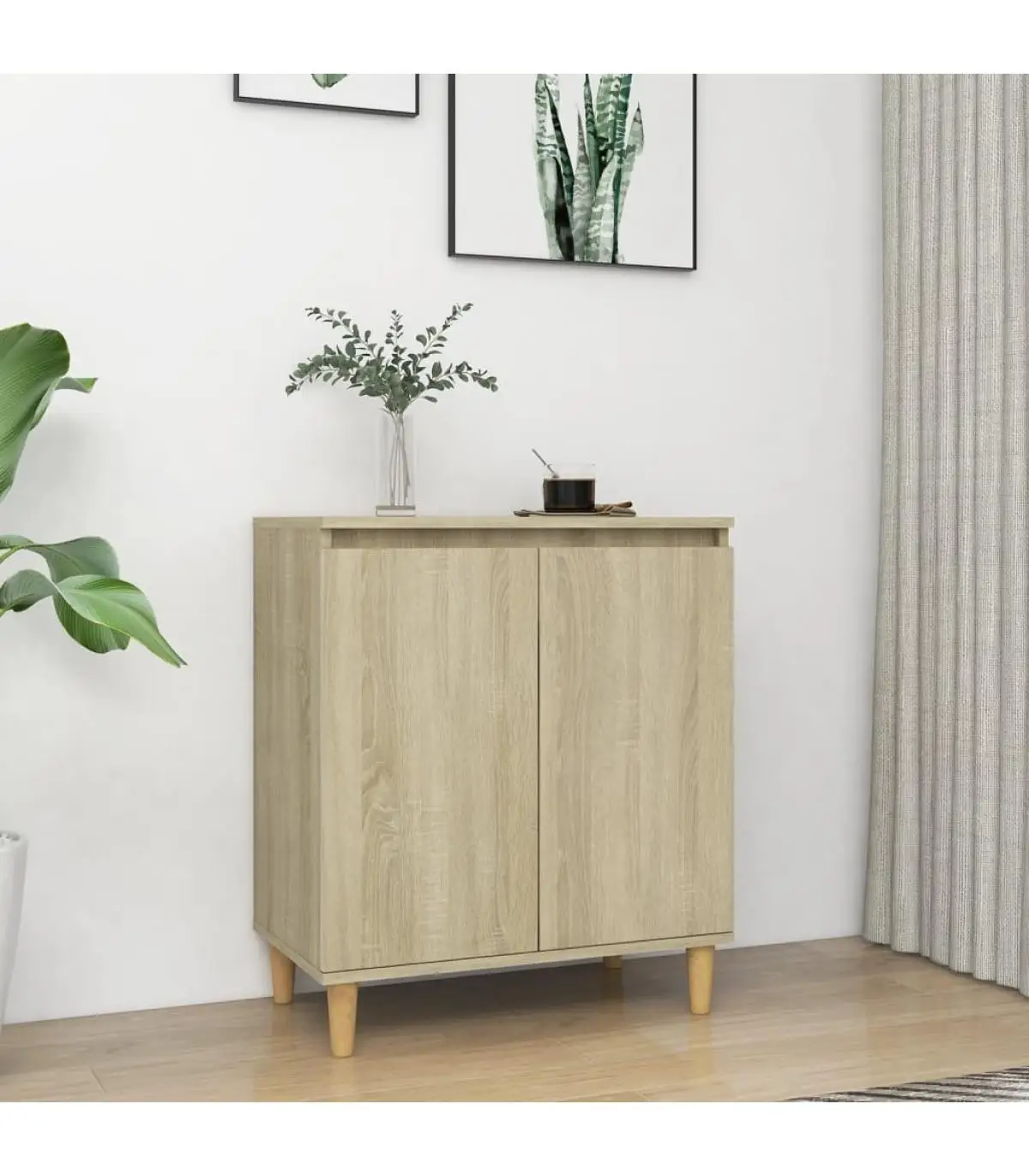 Sonoma 60x35x70 cm wood chipboard sideboard with legs