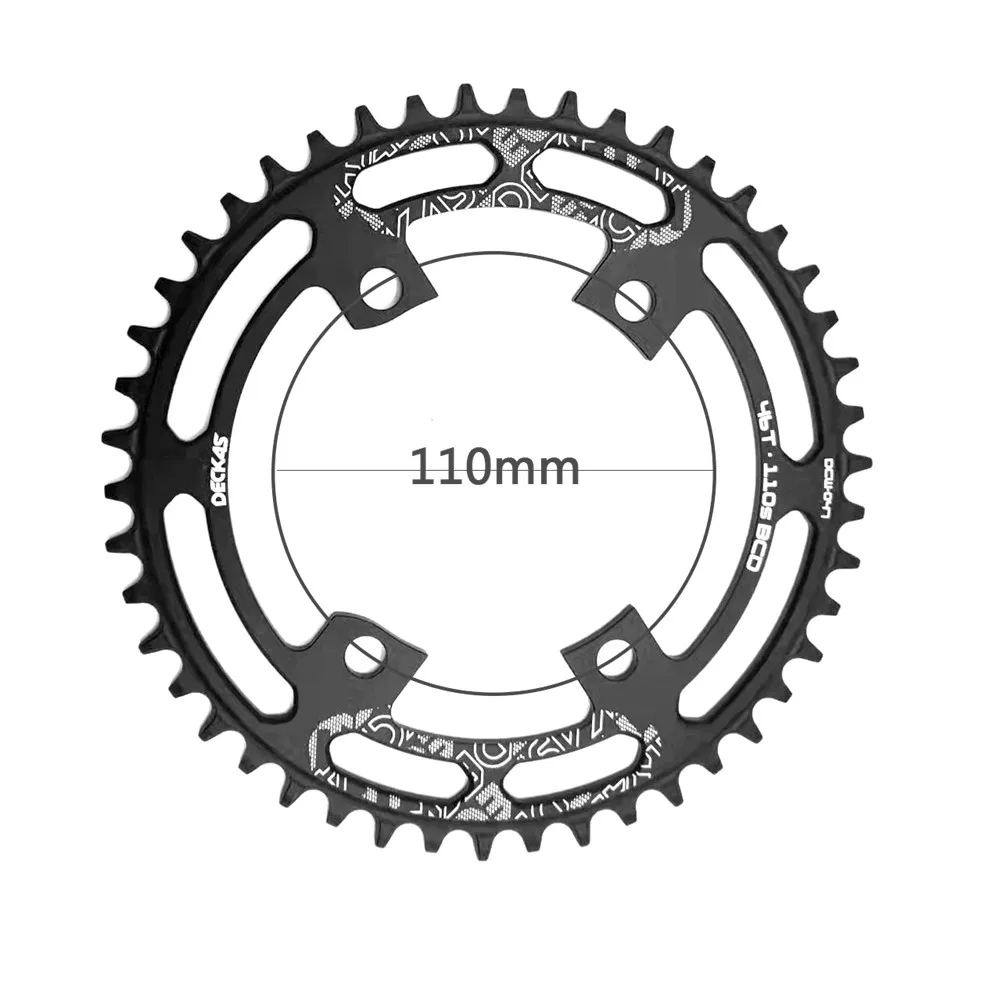 Deckas 110s/4 BCD Road Bike Round Chainring Chain Wheel Narrow Wide Aluminum Crankset 36T-58T Perfect to R7100/R8100/R9200