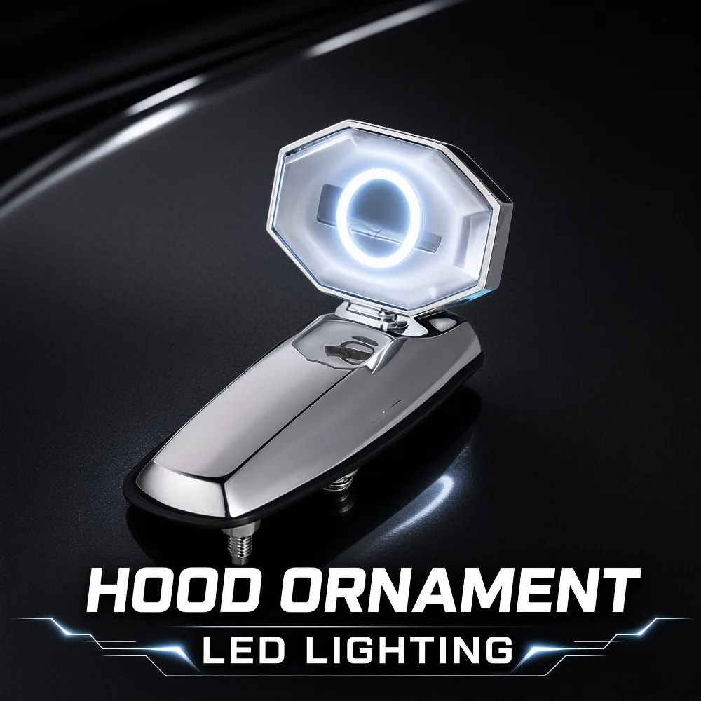 Car Logo Hood Ornament Wind Indicator Front Hood YB2030 for Y60 Exterior Decoration Accessory