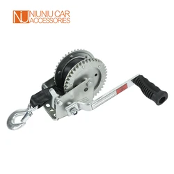 High Quality Hand Winch CAP 2000 LBS / 900 KG 6.1M Extra Long Synthetic Strap Webbing Car Boat Trailer