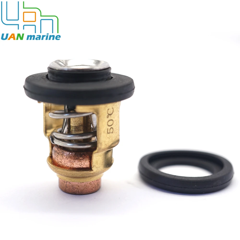 50℃ /122℉ Thermostat 6E5-12411 688-12411 6H3-12411 6E5-12411-10 for Yamaha FOR SUZUKI Outboard Motor 15HP 25HP 30HP 40HP- 220HP