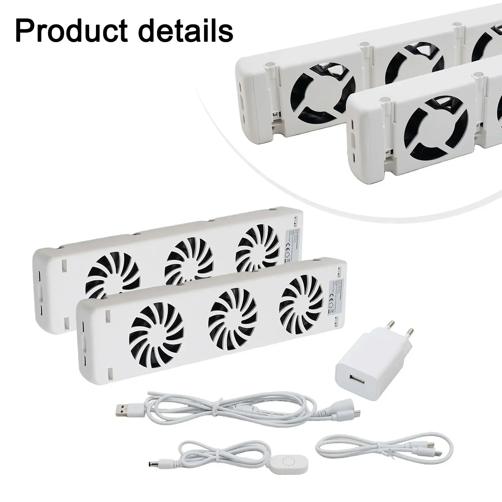 3-Fan Home Radiator Magnetic Smart Cooling Fan Fireplace Fan MXRV-S01/MXRV-S02/MXRV-S02 Duo-set Radiator Fan & Extension Cables