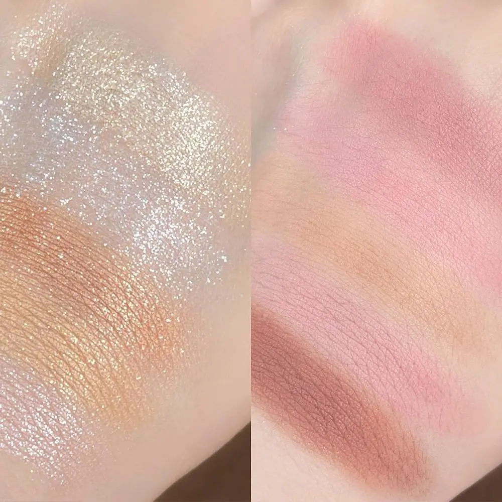 Placa de sombra de ojos con pincel, 25 colores, mate brillante sombra de ojos, paleta de sombras de ojos de larga duración, maquillaje de ojos de Color tierra