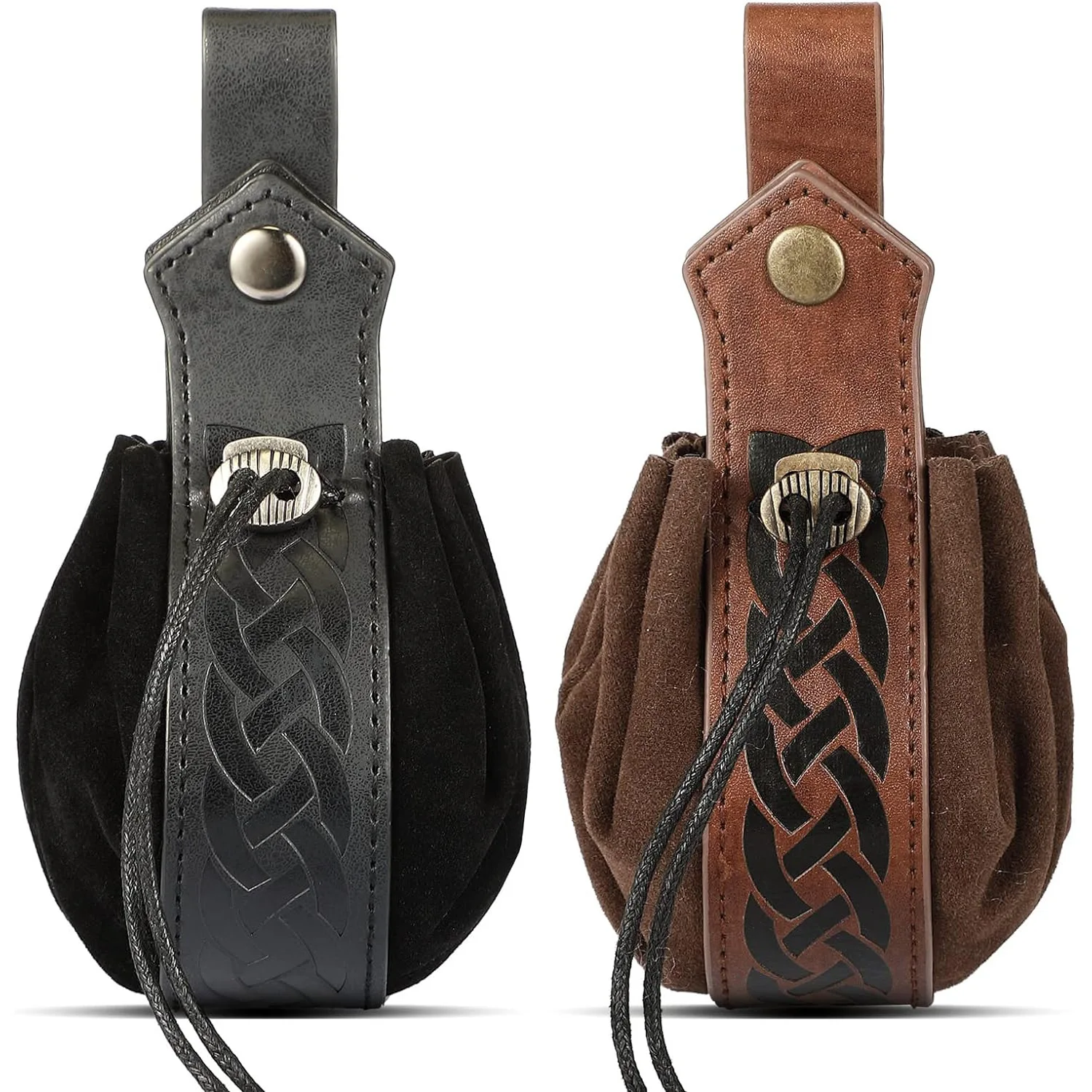 Viking-style Medieval Pouch That Can Be Hung On a Belt, Men's Coin Purse, High-quality Retro Waist Bag, Cool and Handsome Style