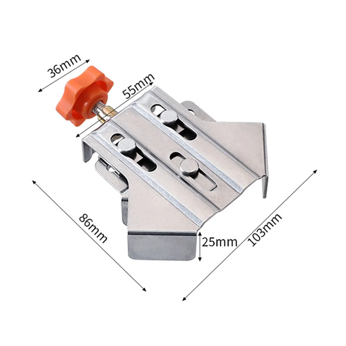 2Pc Carpenter Quick Positioning Clamp for Wood Panel Splicing 90 Degree Right Angle Fixing Clips Right Angle Clamps-Open