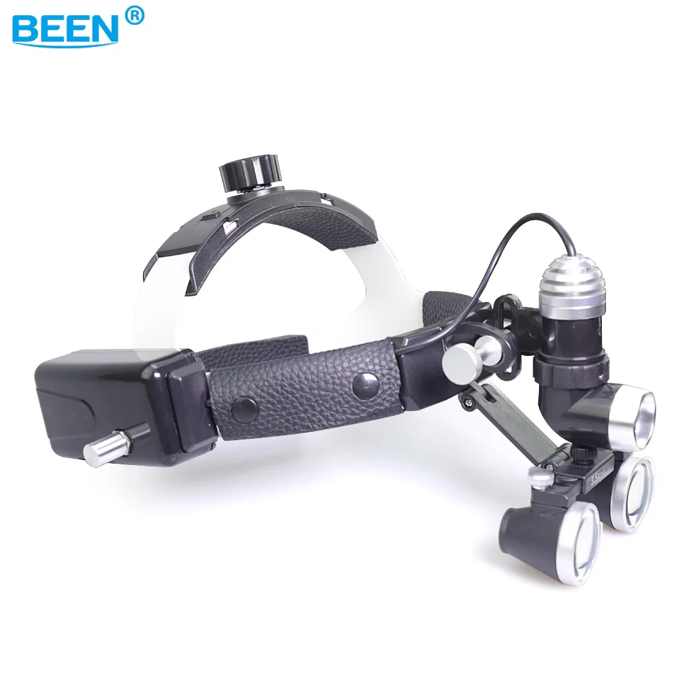 5W Dental Loupes LED Headlamp With 2.5X/3.5X Magnifier, Adjustable Brightness Point Dental Laboratory Headlamp Surgical Headlamp