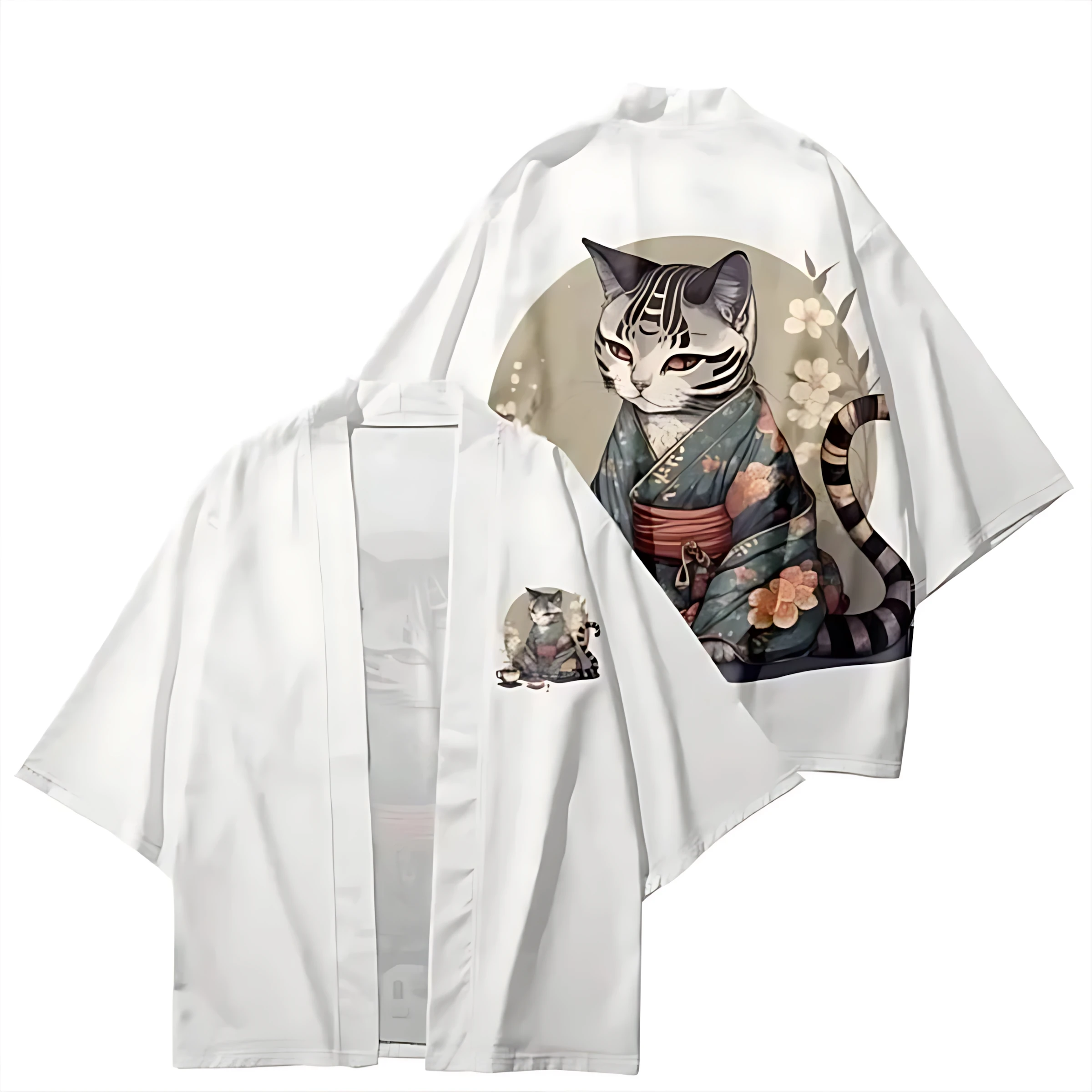 2026 Summer Men's Kimono 3D Printed Design Breathable Lightweight Casual Fashion Outdoor Street Men's Clothing