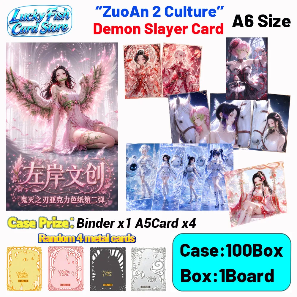 

Wholesale 2026 New ZuoAn Creative Studio Demon Slayer Cards A6 Size Boards Anime Collectibles Character Fan Gifts