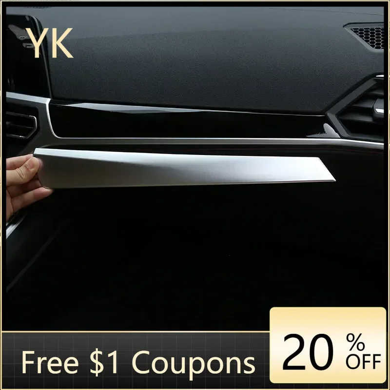 

For BMW 3 Series G20 G28 2019-2022 ABS Carbon Fibre Car Dashboard Co-pilot Panel Cover Trim Stickers Internal Car Accessories