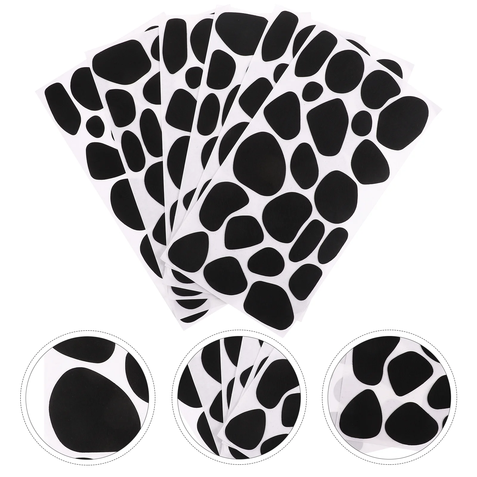 

6 Sheets Point Stickers Child for Adults Decals Felt Decor DIY Headdress Supplies