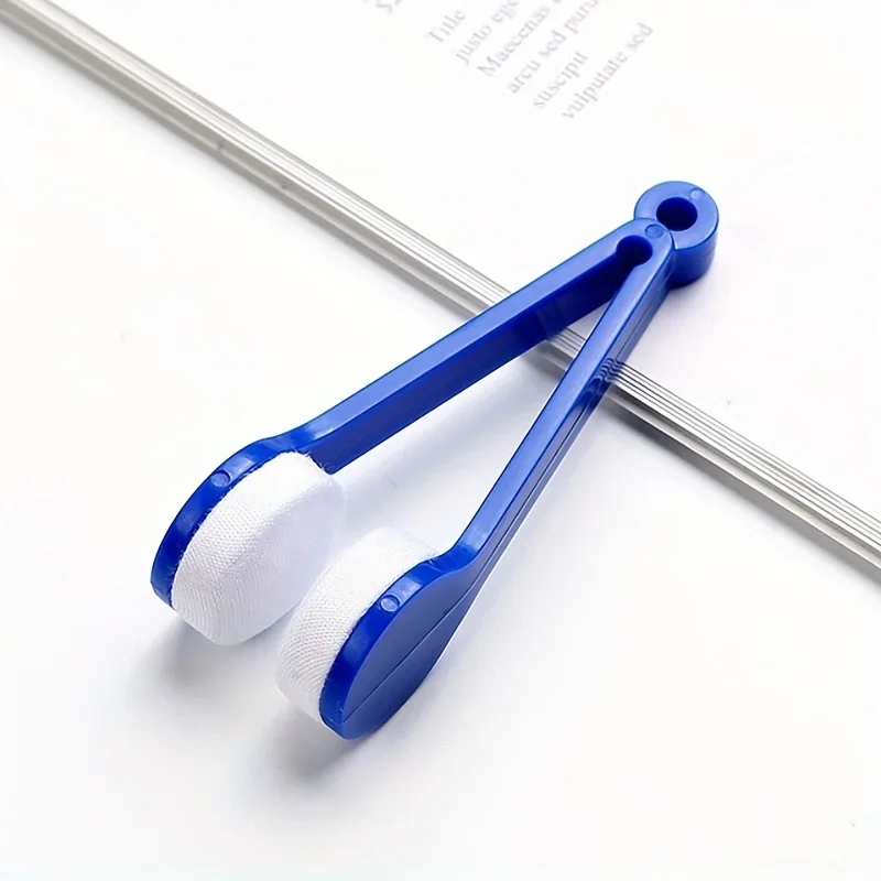 3PCS Portable Mini Sunglasses Eyeglass Microfiber Spectacles Cleaner, Soft Brush Cleaning Tool, Glasses Eyeglasses Cleaning Clip