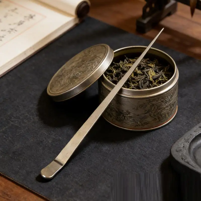 New Stainless Steel Tea Sticks With Japanese Traditional Matcha Scoop Teaware For Tea Ceremony Kitchen Leaf Tea Tool