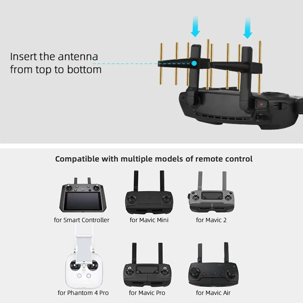 2.4Ghz Yagi Antenna Remote Control Signal Booster for DJI Mavic 2/Mini/Pro Phantom 4 Pro Removable FPV Signal Range Extender