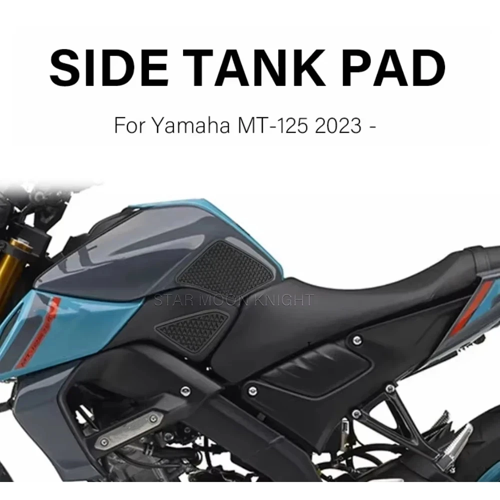 Image of Motorrad-Tankpad-Schutzaufkleber für Yamaha MT-125 MT125 MT 125 2023 2024 2025 – Kniegriff-Traktionsaufkleber