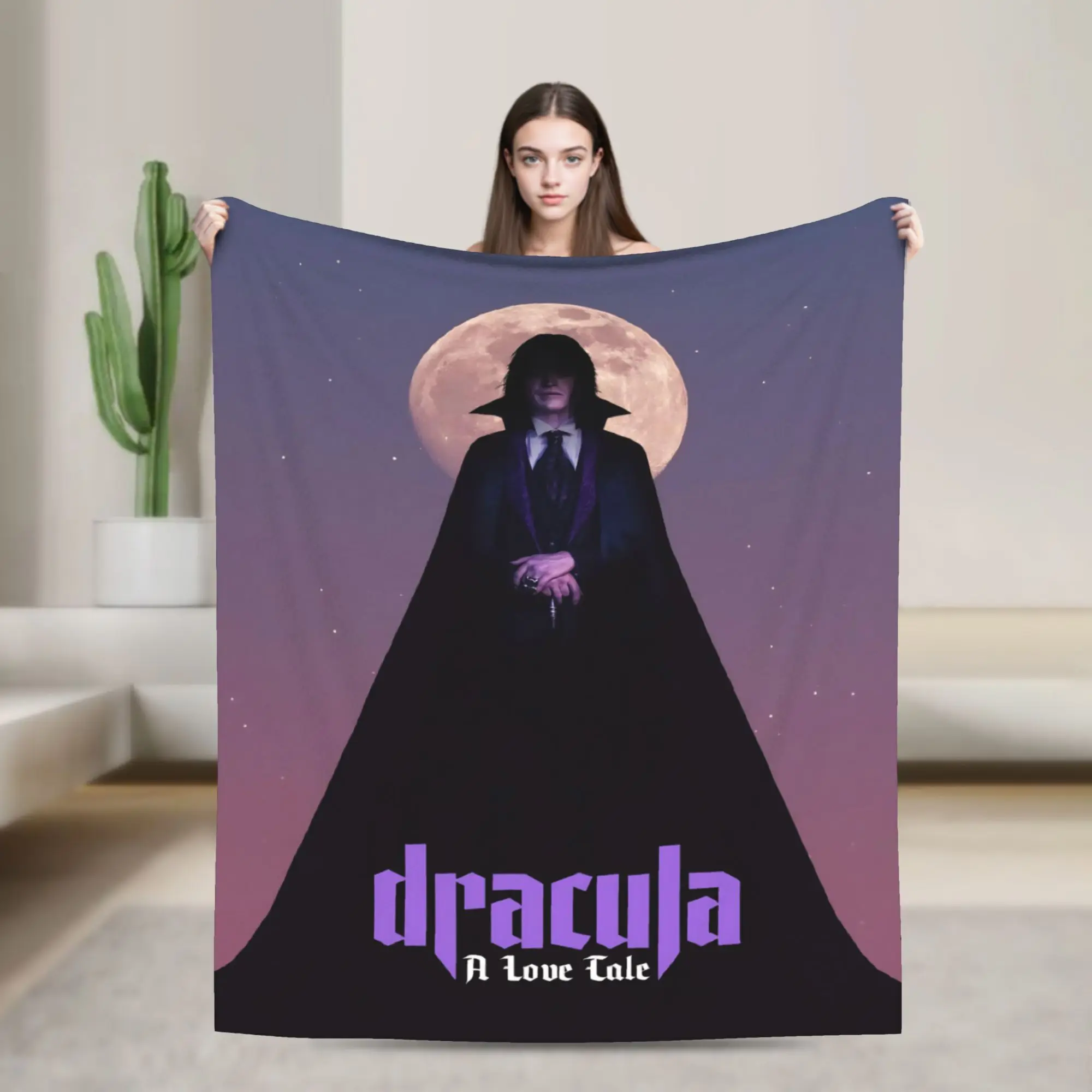 Comfort Dracula A Love Tale Blanket Merch Bedding Decorative  Throw Blankets Super Warm Flannel for Outdoor