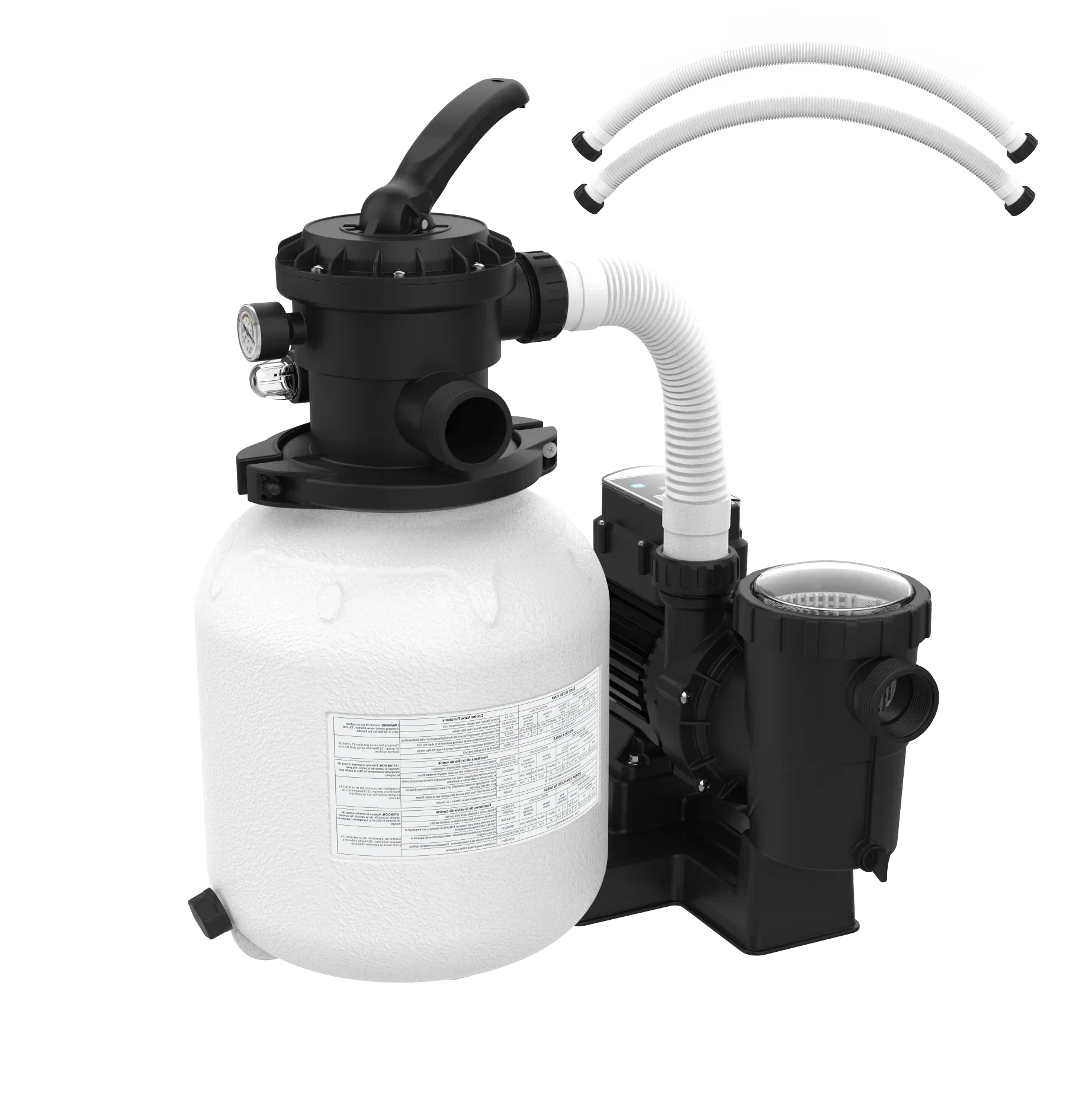 

High Quality Above-ground Swimming Pool 12inch 14inch 16inch Sand Filter Pump With Timer Function