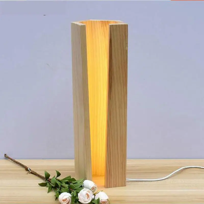 Luminaria De Mesa Usb Led Desk Lamps Wooden Christmas Gifts Bedroom Modern Table Lamp Top Decorative Office Desk Light