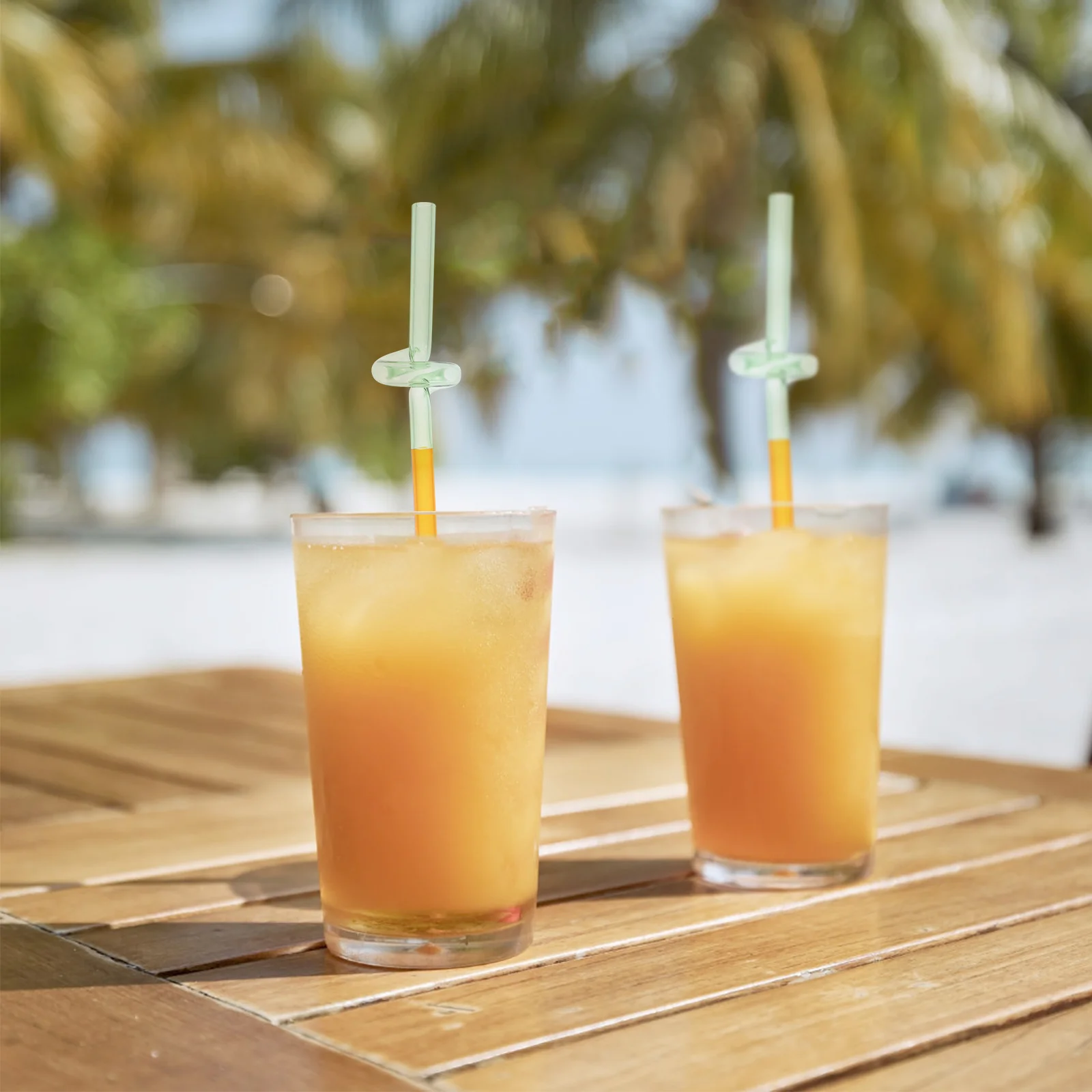 

Reusable Glass Straws Colorful Twisted Smoothie Sucking Pipes for Indoor Outdoor Activities Glass Straws Reusable Straw