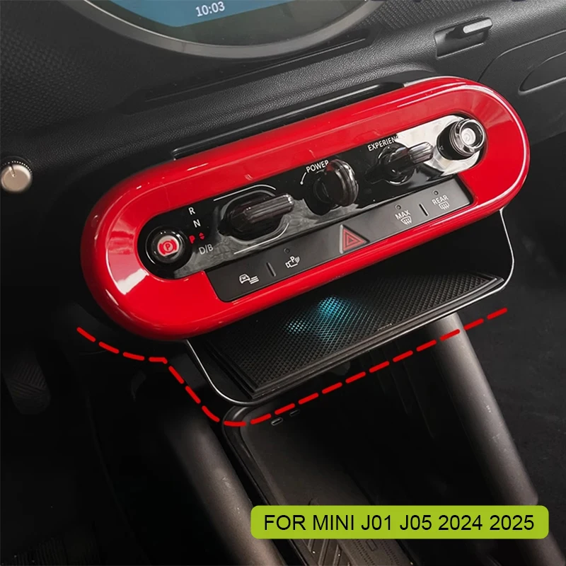 

For MINI Cooper E SE J01 EV J05 Aceman 2024 2025 Car Storage Box Hidden Storage Organizer Case Central Control Decorative Frame