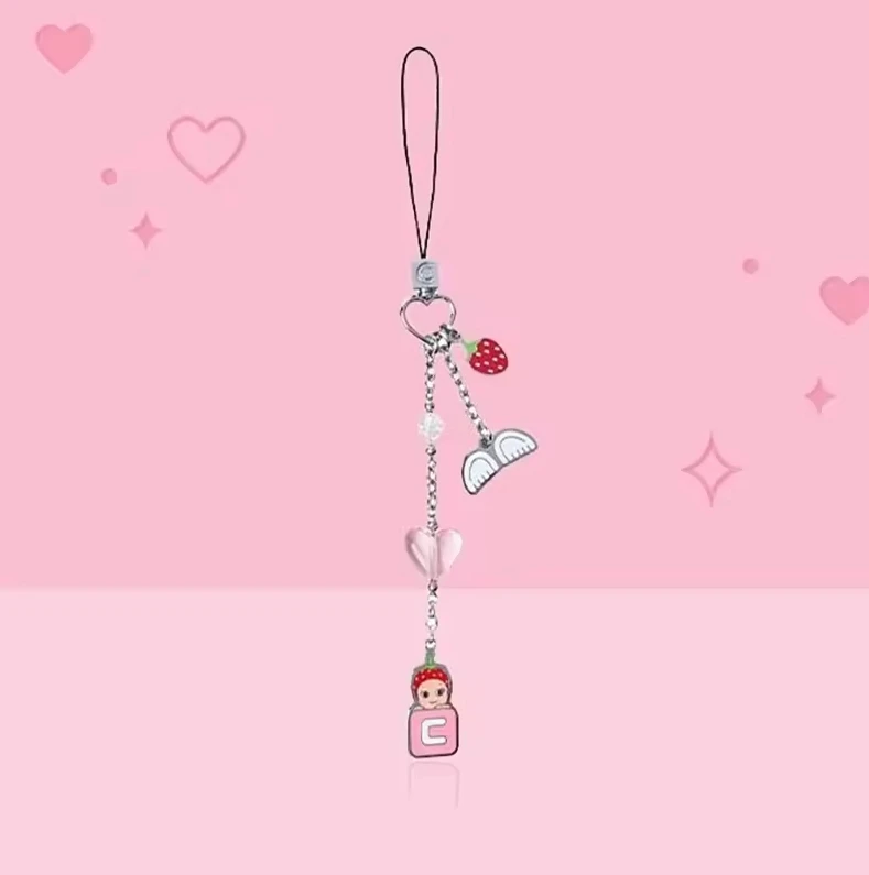 

Cartoon Cosplay Angels Phone Chain Guitar Strawberry Pendant Keyring Bag Sonnys Keychain Accessories Halloween Key Chain